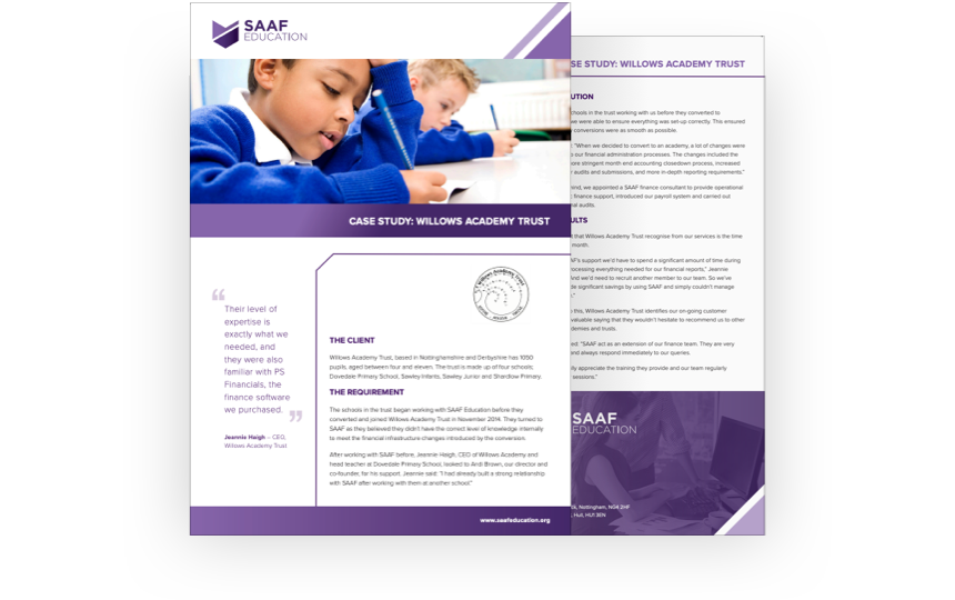 Case Study Willows Academy Trust SAAF Education